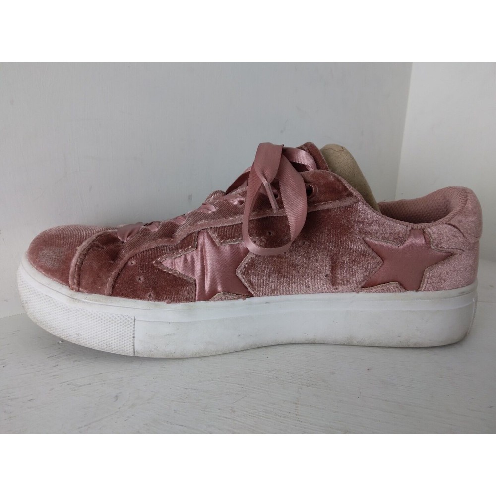 Madden Girl Pink Starstruck Velvet Shoes Womens Size 8 - Picture 5 of 11